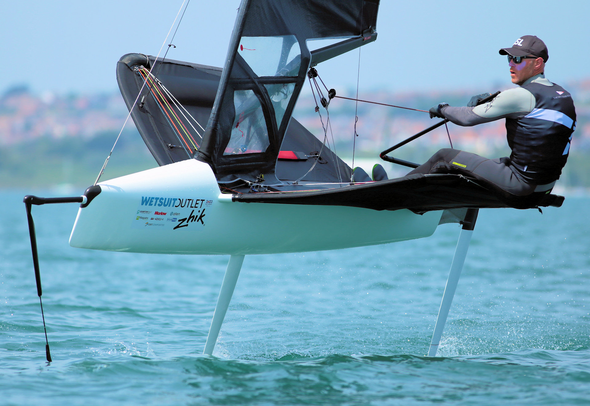Lack of wind at the International Moth Worlds
